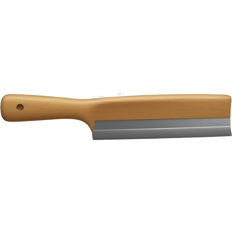 squeegee with long wooden handle emoji