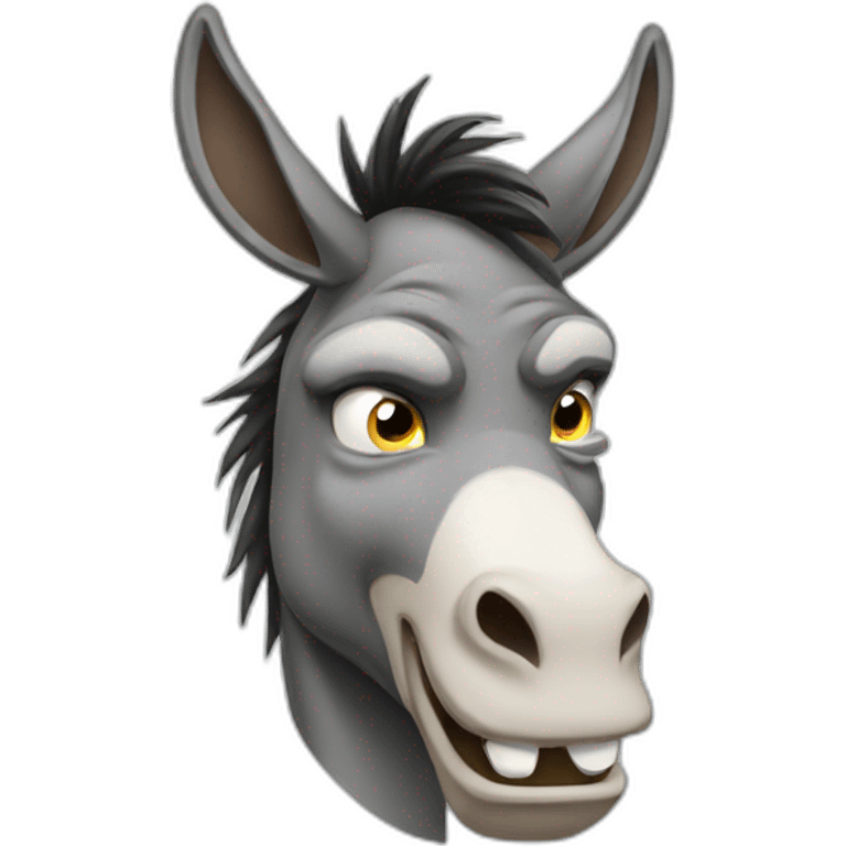 Angry donkey emoji