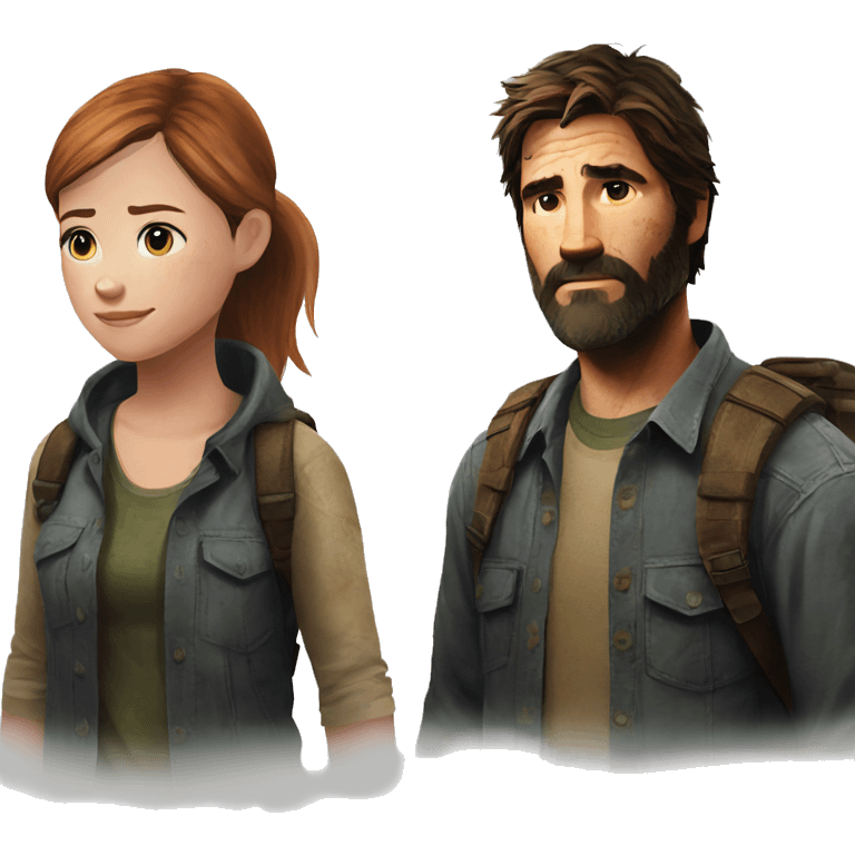  joel and ellie the last of us emoji