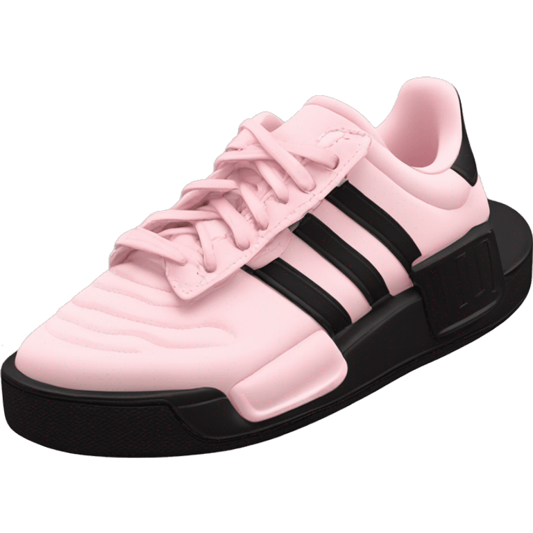 adidas adilettes comfort pink cloud and black emoji