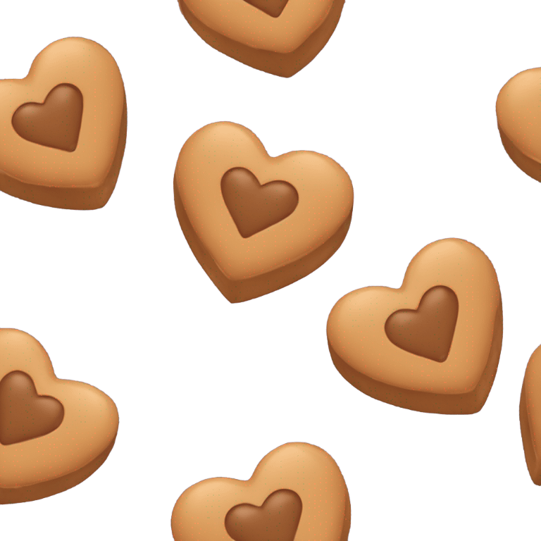 Peanut butter heart emoji