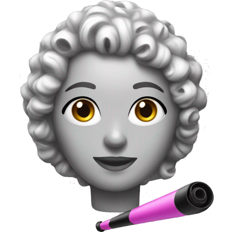 one plastic curler emoji