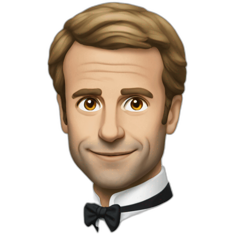 Macron portrait hd emoji