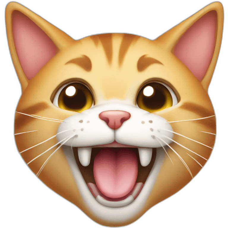 cat sticking out its tongue and winking emoji