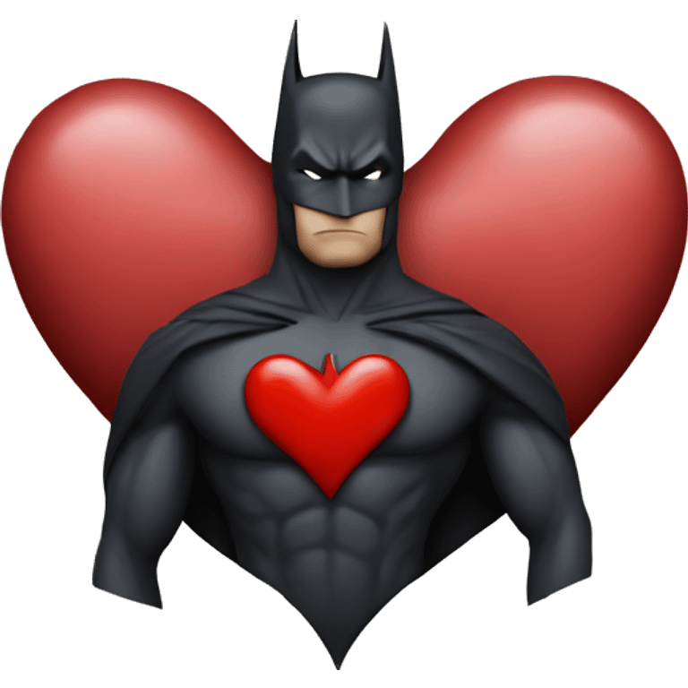 Batman heart emoji