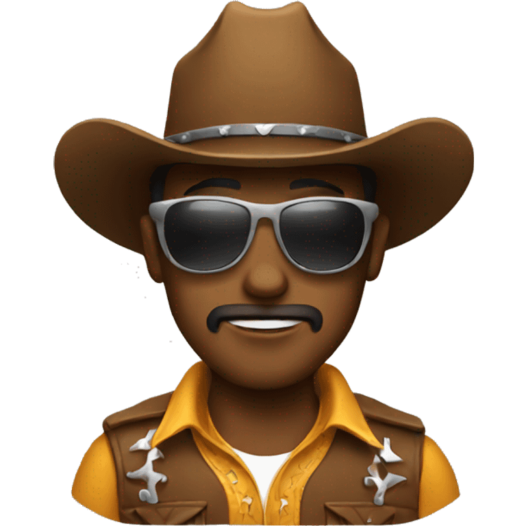 cowboy with sunglasses  emoji