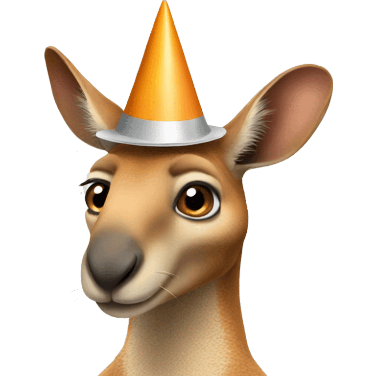 kangaroo party hat emoji