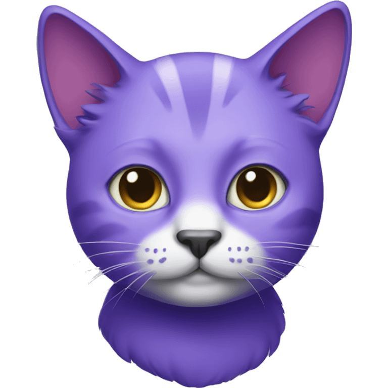 Purple cat emoji