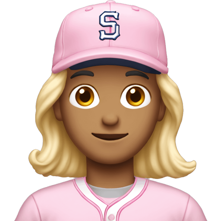 pastel pink mlb cap emoji