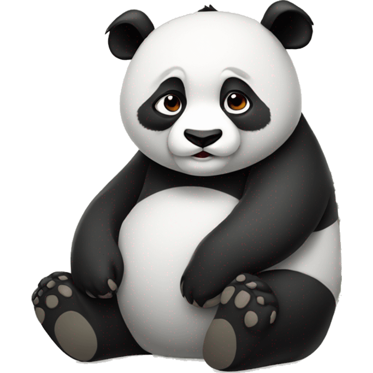 Lazy panda emoji