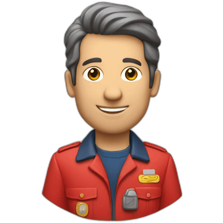 Royal Mail post man red jacket British  emoji