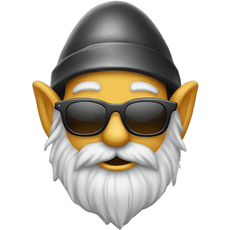 Gnome wearing sunglasses emoji