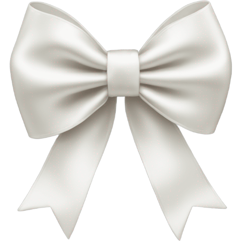 white satin bow emoji