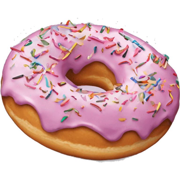 Donut with sprinkles emoji