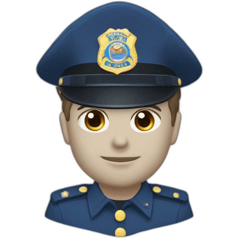 Washington state patrol French blue uniform emoji