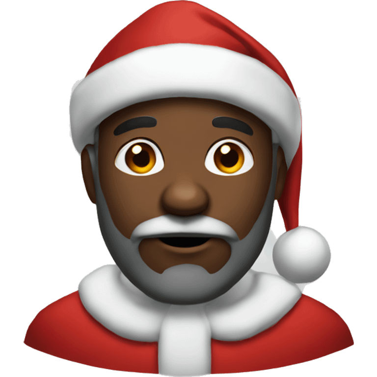 Black Santa emoji