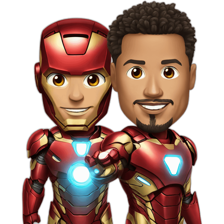 Iron Man et Ronaldo emoji