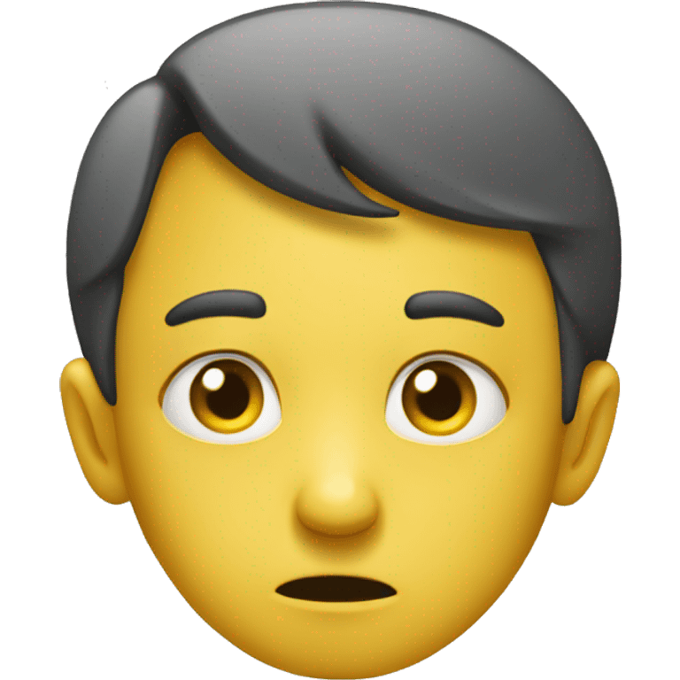 Concerned emoji yellow pensive emoji