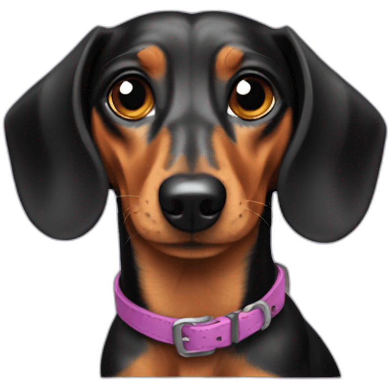 Harlequin dachshund emoji