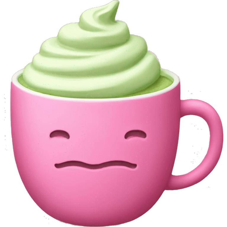 pink matcha cup emoji