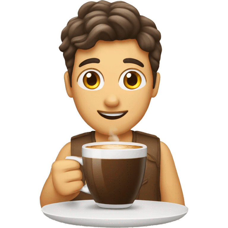 emoji tomando café da manhã emoji