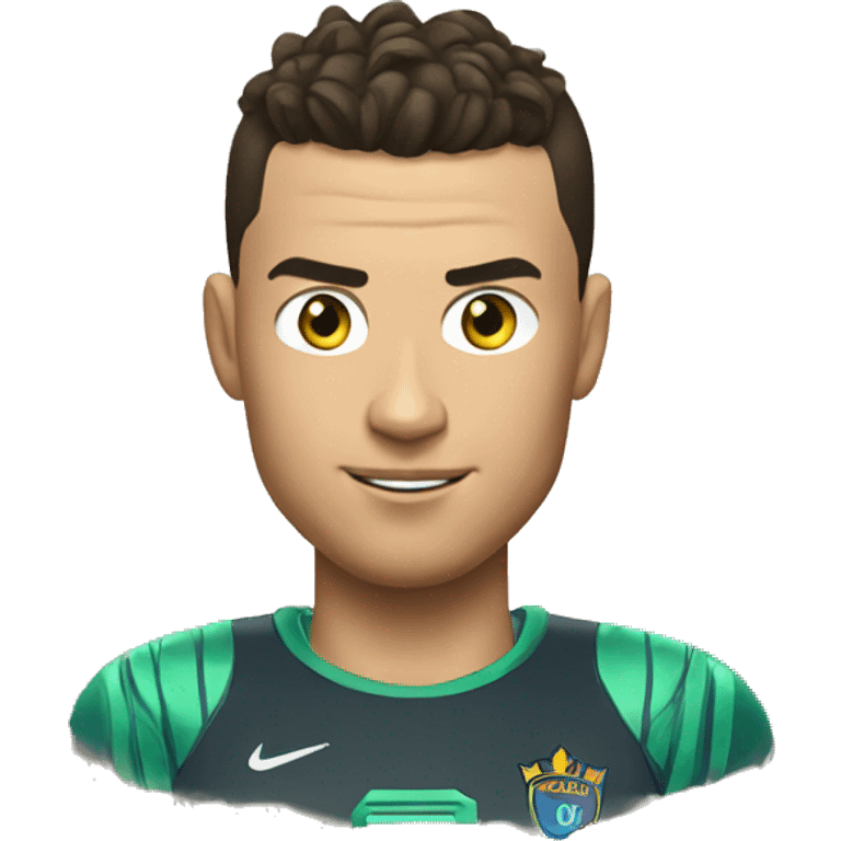 ronaldo playing video games , portrait emoji