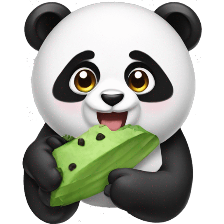 Panda icrem eat emoji