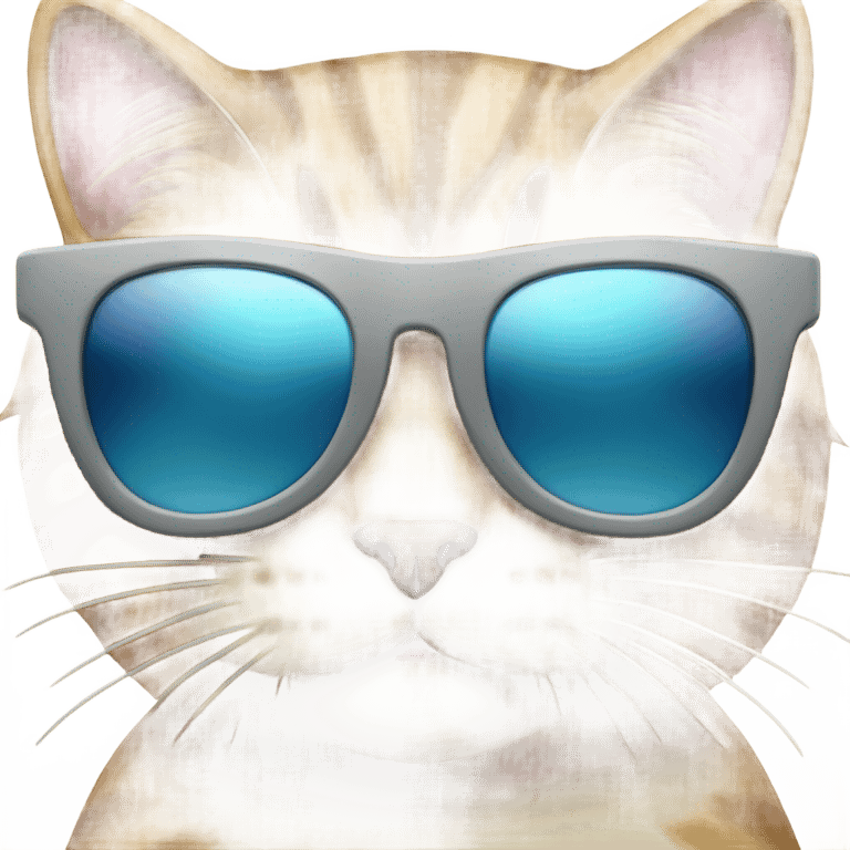 Cat with sunglasses emoji