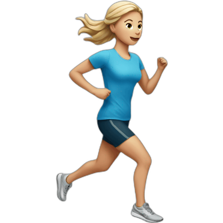 white-girl-running emoji