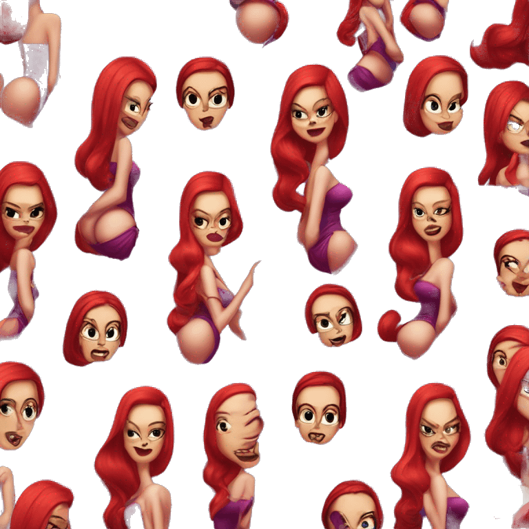 demonia con estilo jessica rabbit emoji