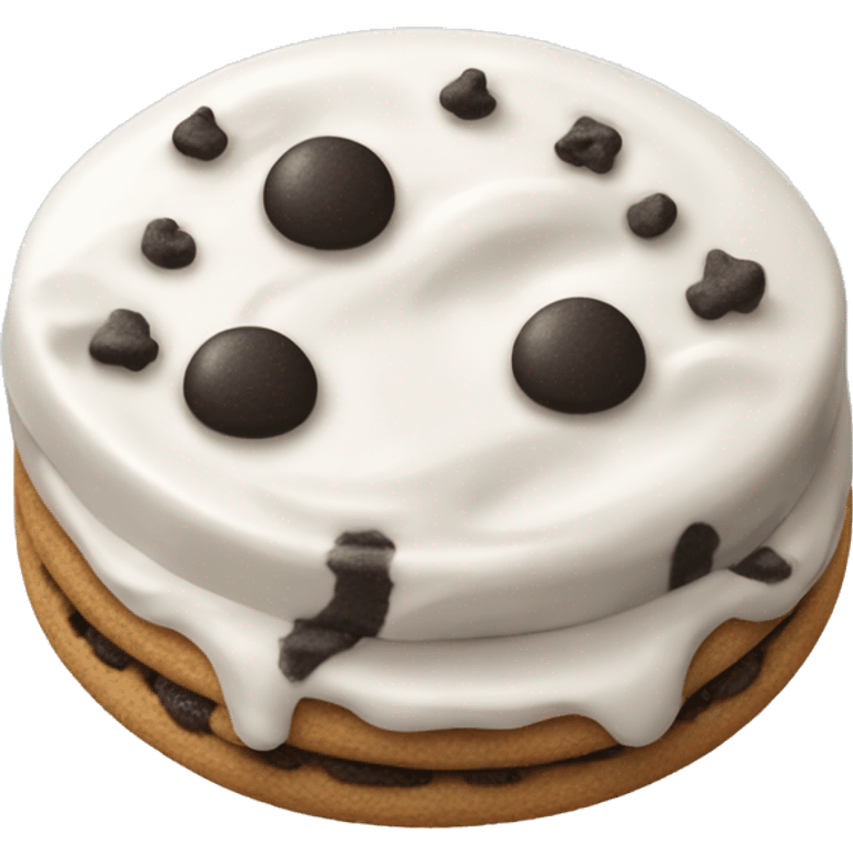 Cookies and cream emoji