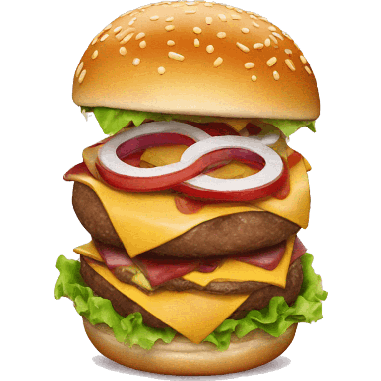 Burger whit fris emoji