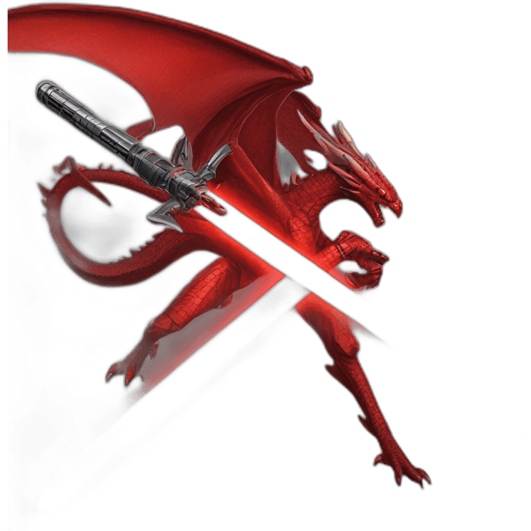 crazy-funny-cyberpunk-red-dragon-head-star-wars-laser-sword-red emoji