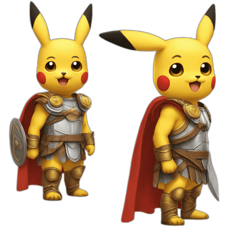 Roman Pikachu Centurion emoji