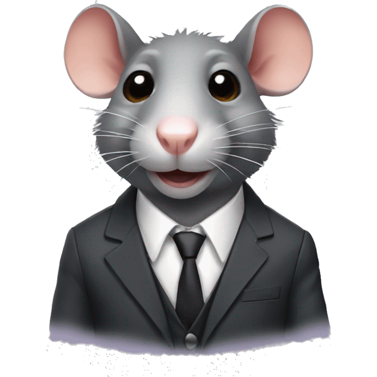 rat with a suit emoji