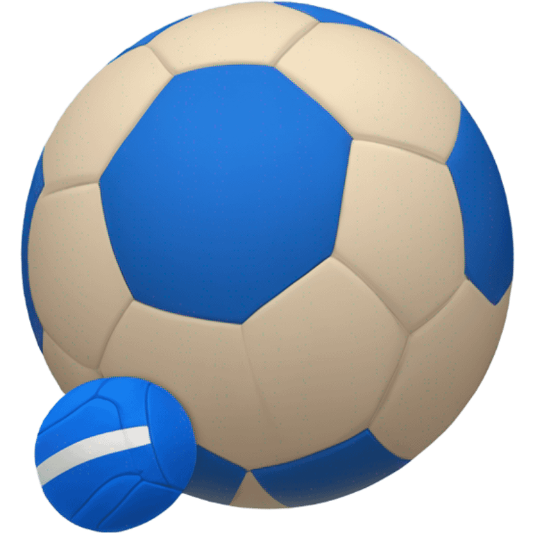 blue handball emoji