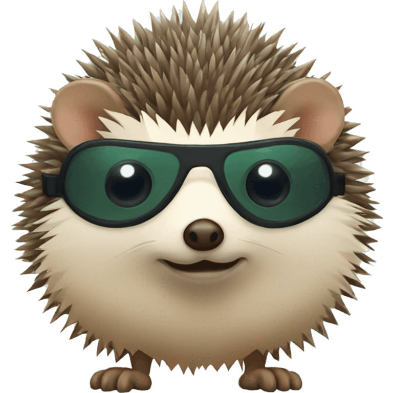 hedgehog with eye patch emoji