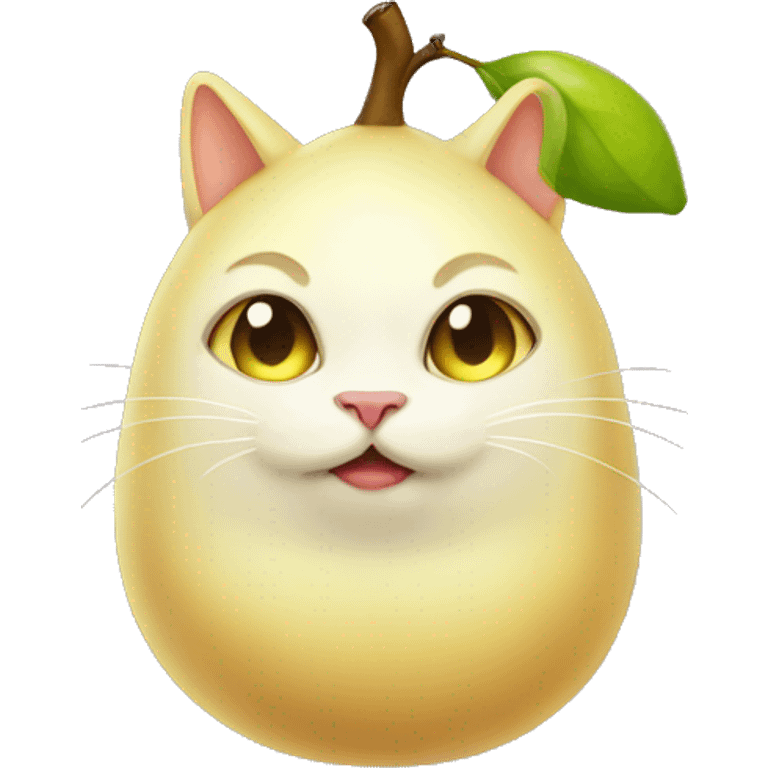 pear cat emoji