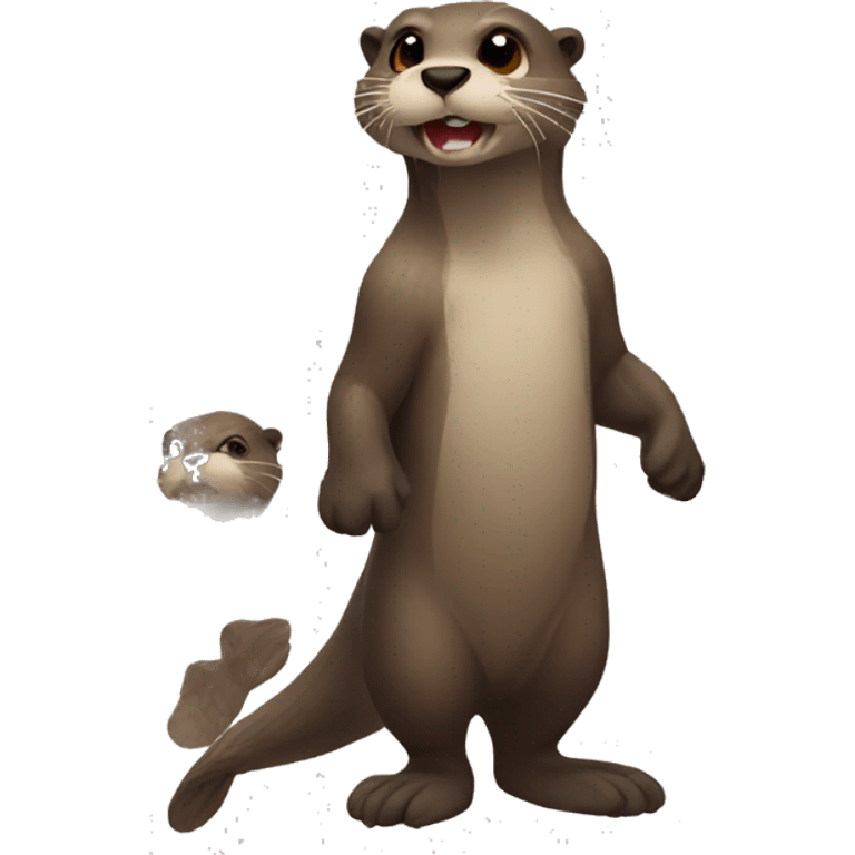 A mad otter  emoji