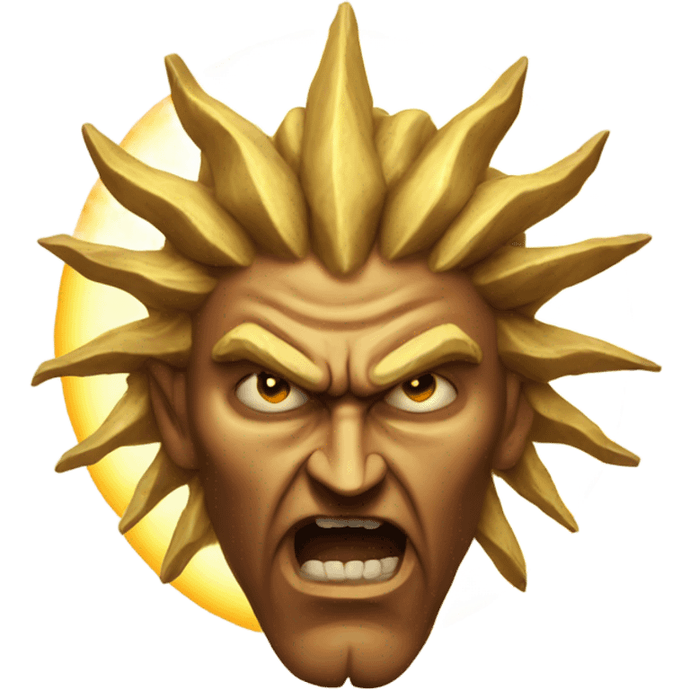 Angry sun god emoji