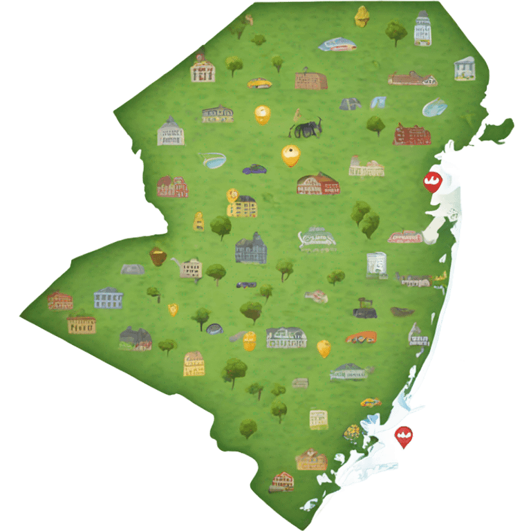 map of new jersey emoji