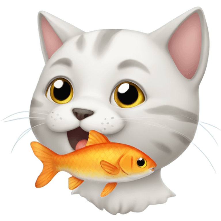 cat with fish emoji