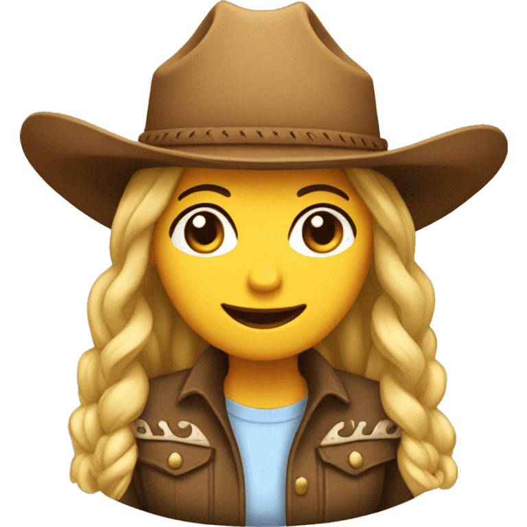 sierra with a cowgirl hat emoji