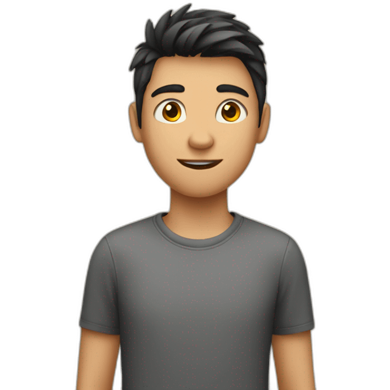 Teenager spielt Dart emoji