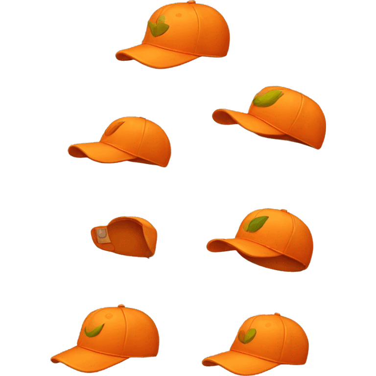 happy orange cap emoji