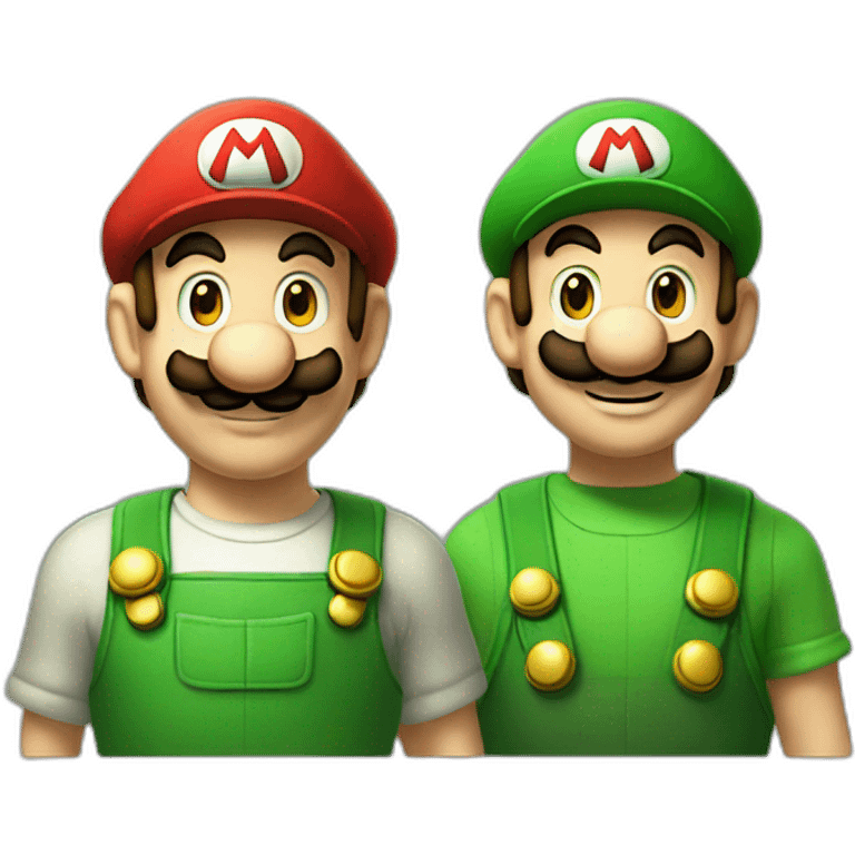 mario and luigi emoji