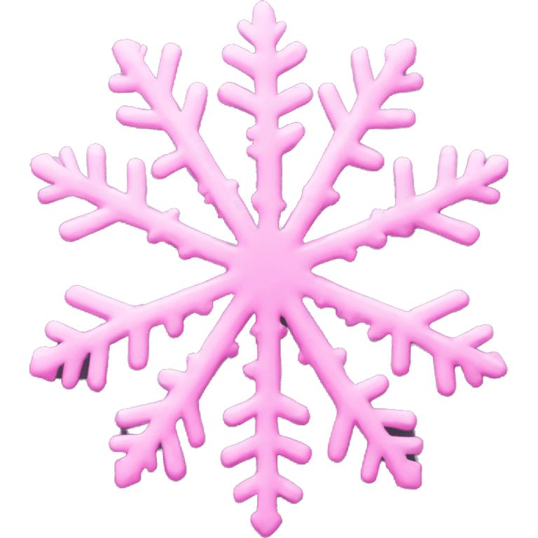 Pink snowflake emoji