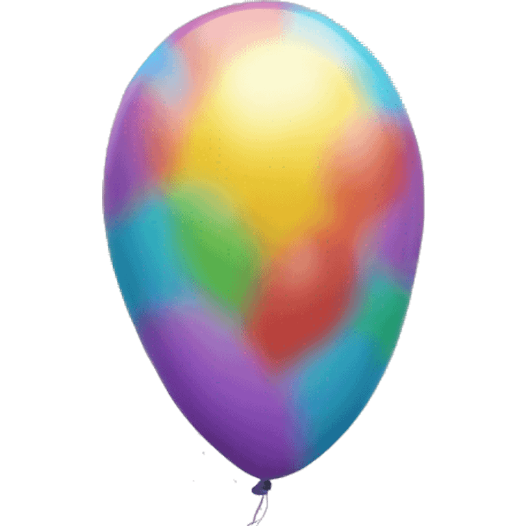 balloon in the shape of 13 emoji