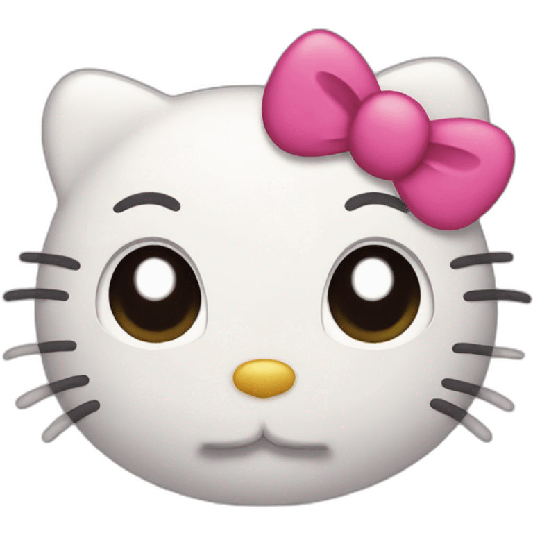 Hello kitty face emoji