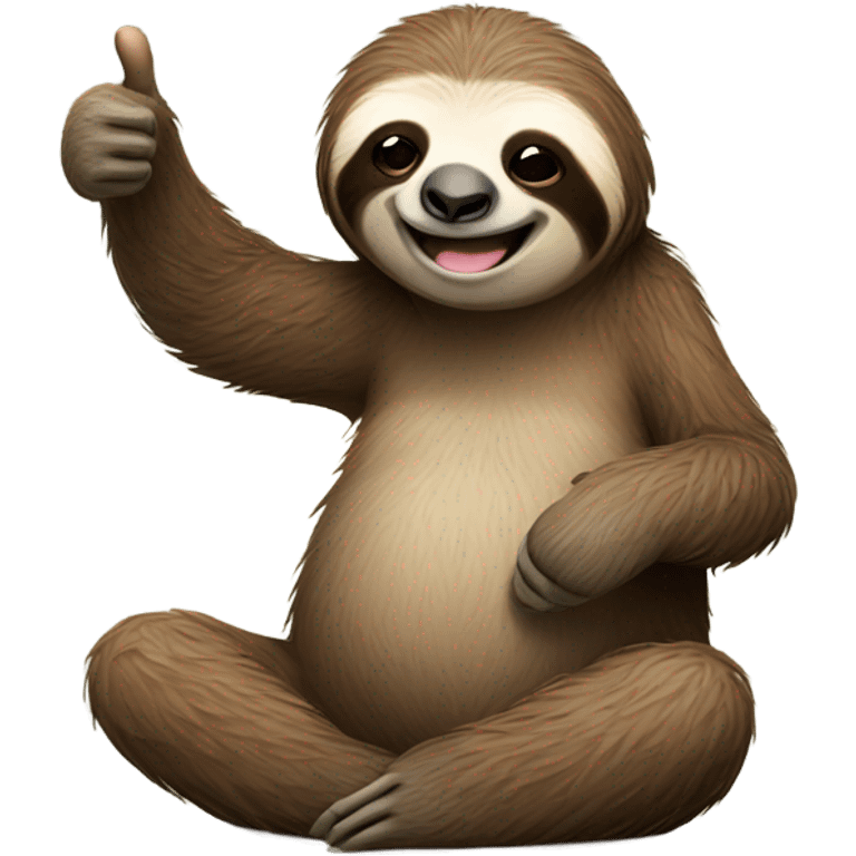 tired sloth The Flash shows thumbs up emoji